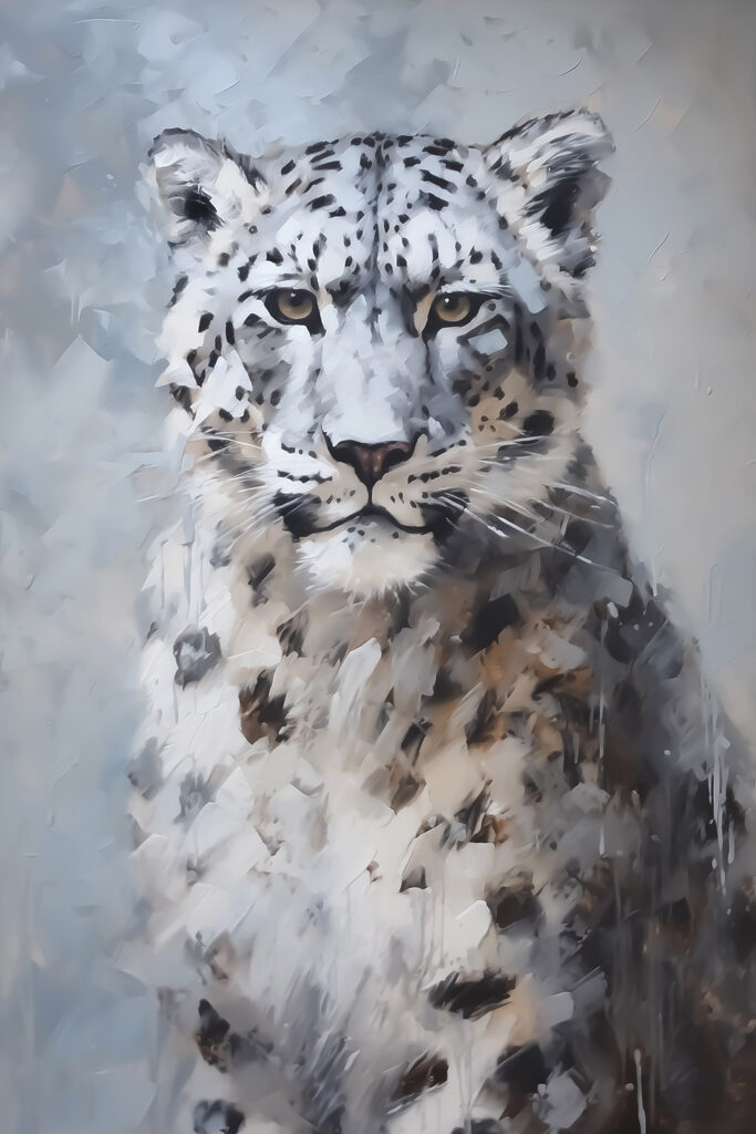 Painting of a leopard