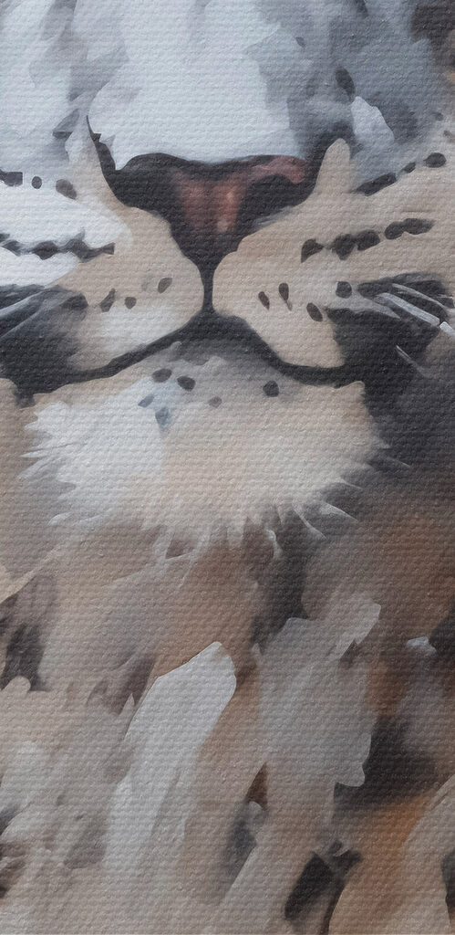 Painting of a leopard