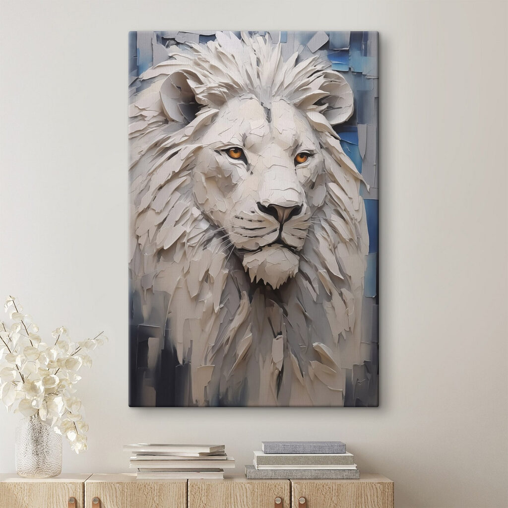 Lion with yellow eyes