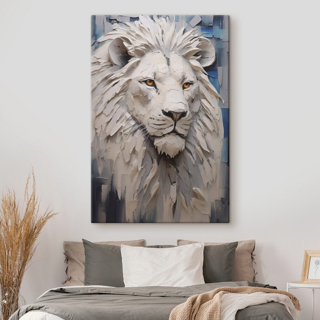 Lion with yellow eyes