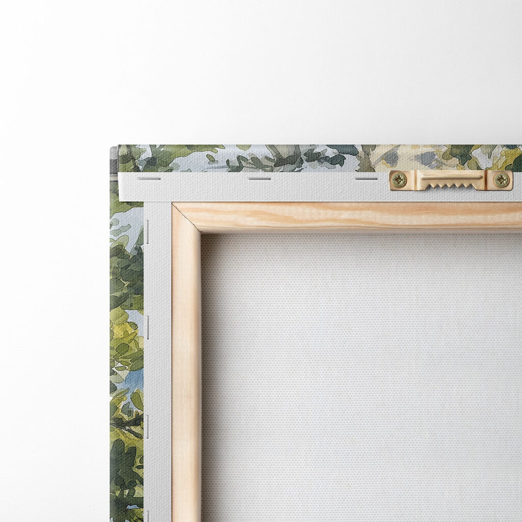 Table with food on it by a lake Table with food on it by a lake