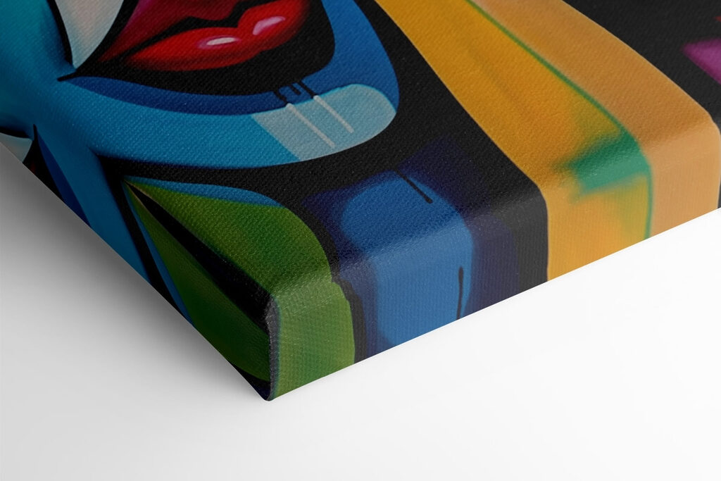 Painting of faces and lips Painting of faces and lips