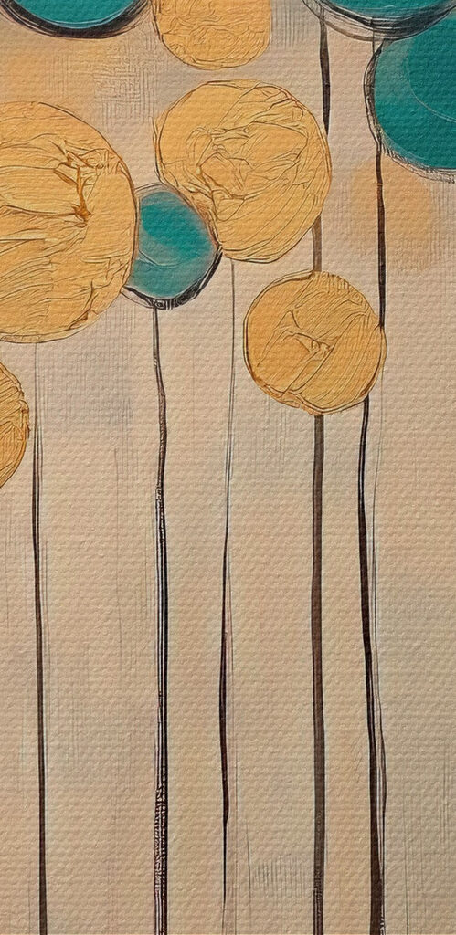 Vibrant circles in soothing colors