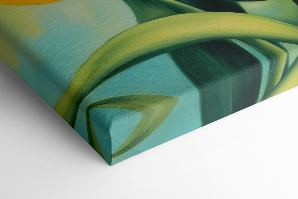 Painting of yellow tulips