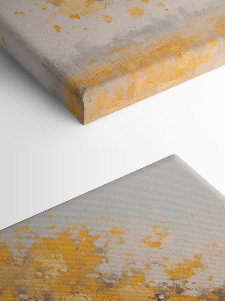 Painting of a tree with yellow leaves