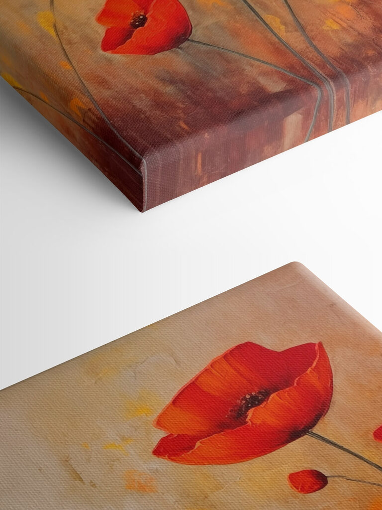 Painting of red flowers