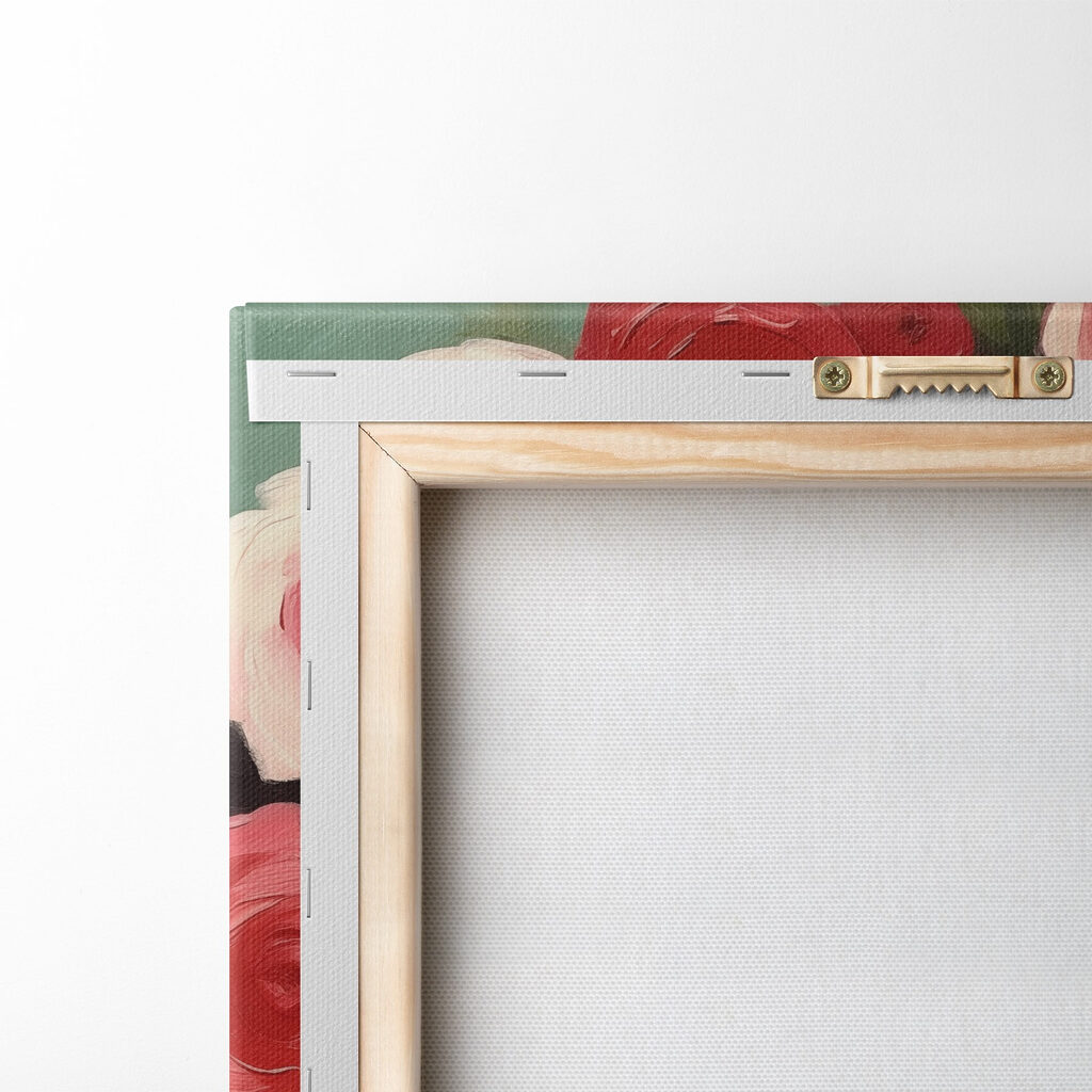 Painting of a woman with flowers in her hair Painting of a woman with flowers in her hair