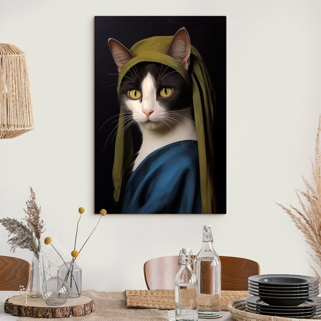 Cat wearing a green hat Cat wearing a green hat