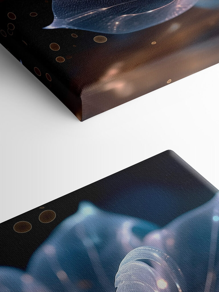 Transparent flower with a white center Transparent flower with a white center