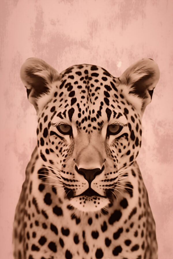 Majestátny leopard v jemných tónoch. Majestátny leopard v jemných tónoch.