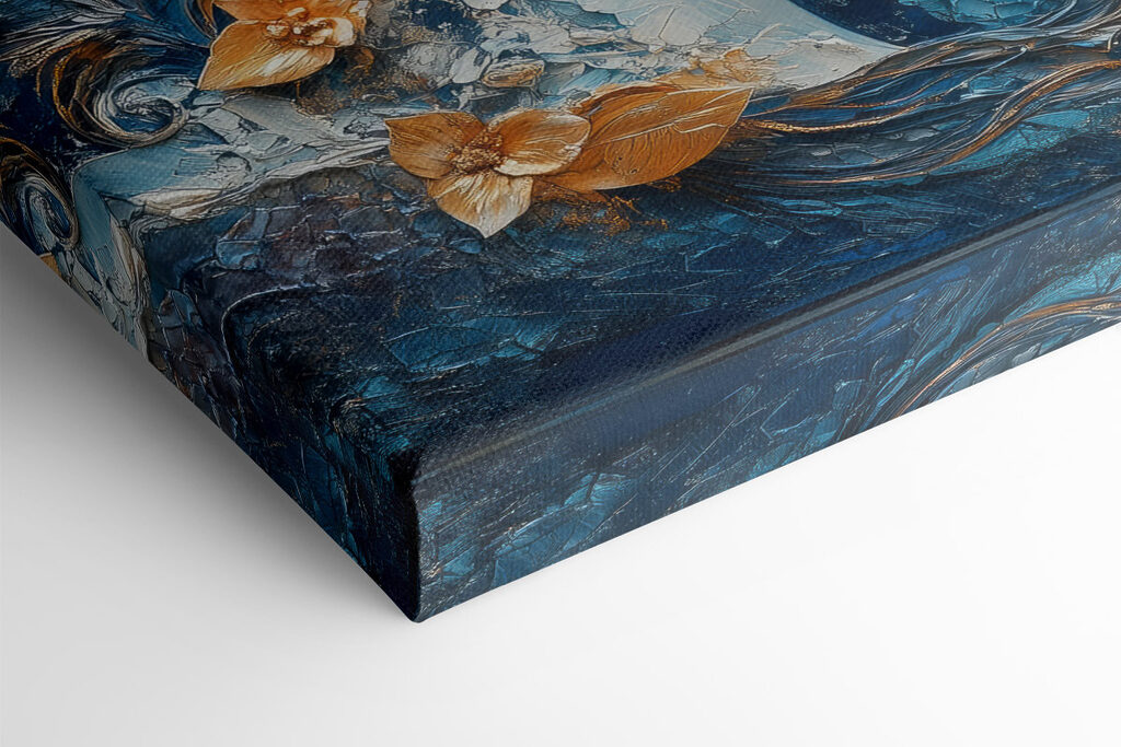 Painting of a woman with flowers in her hair Painting of a woman with flowers in her hair