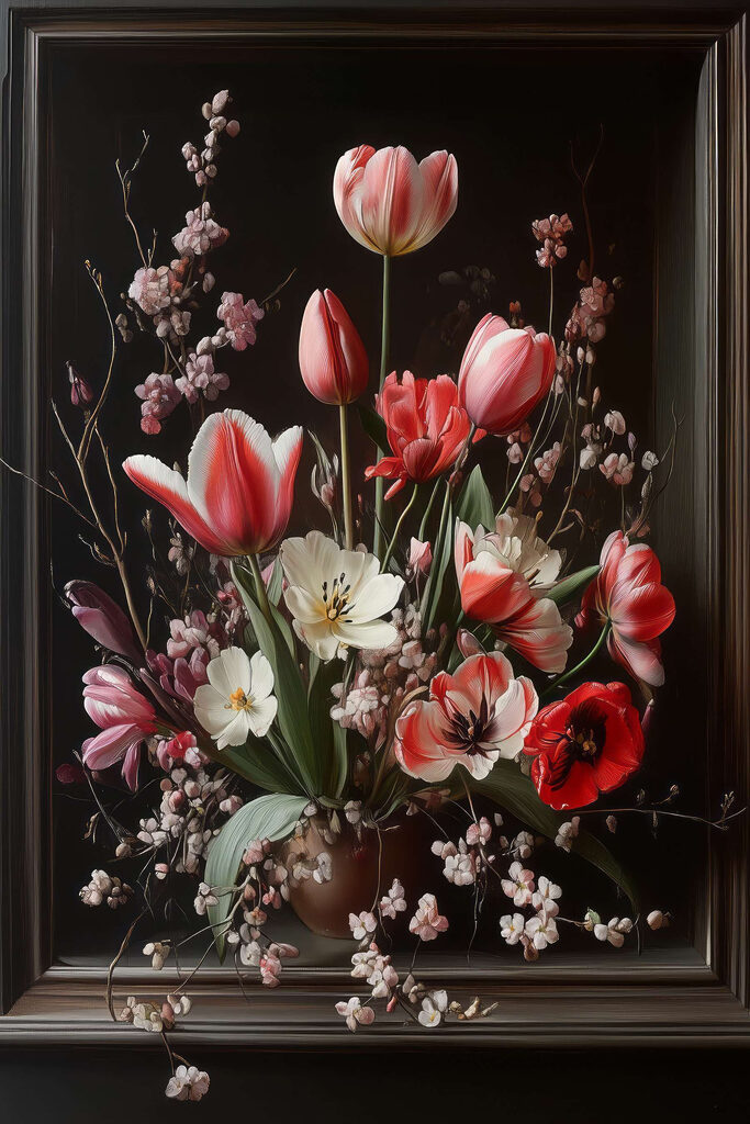 Bouquet of flowers in a vase