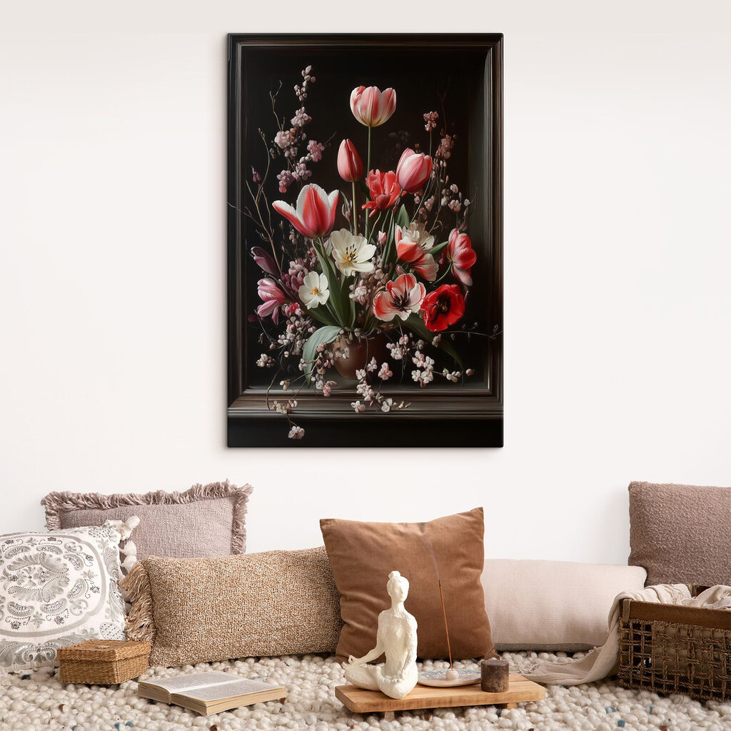 Bouquet of flowers in a vase