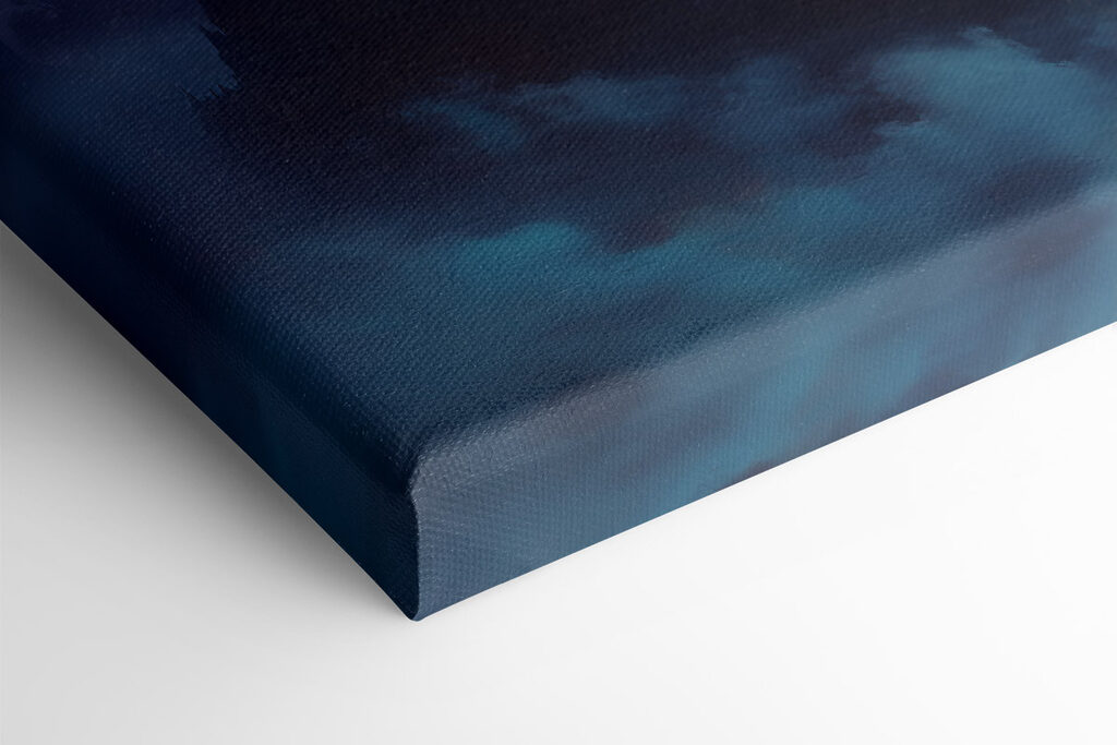 Castle on a mountain with clouds