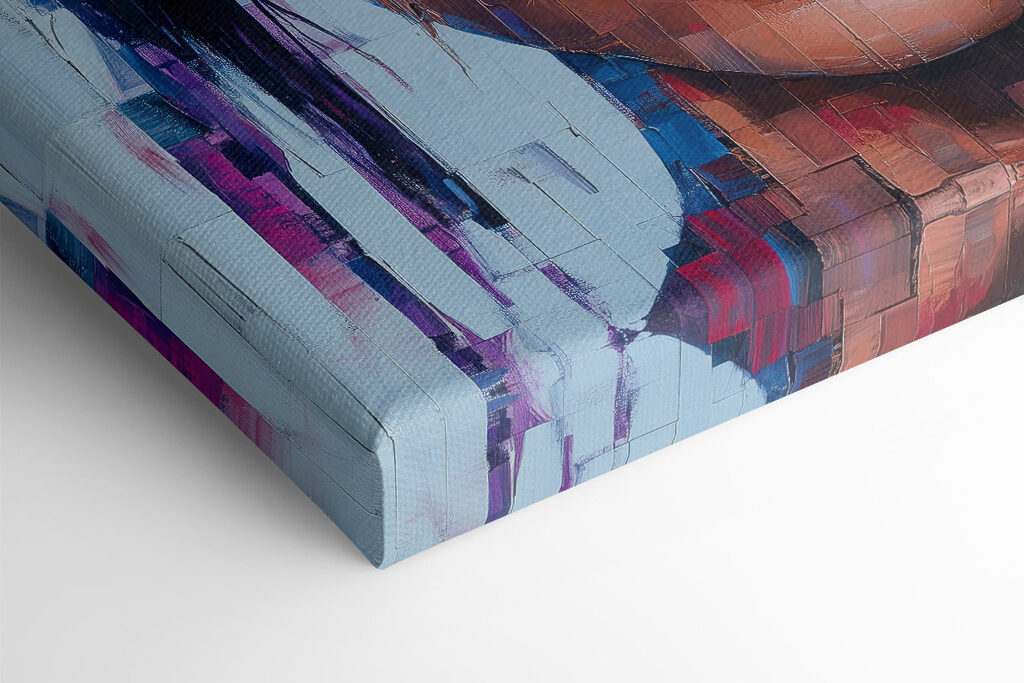 Painting of a woman with flowers in her hair