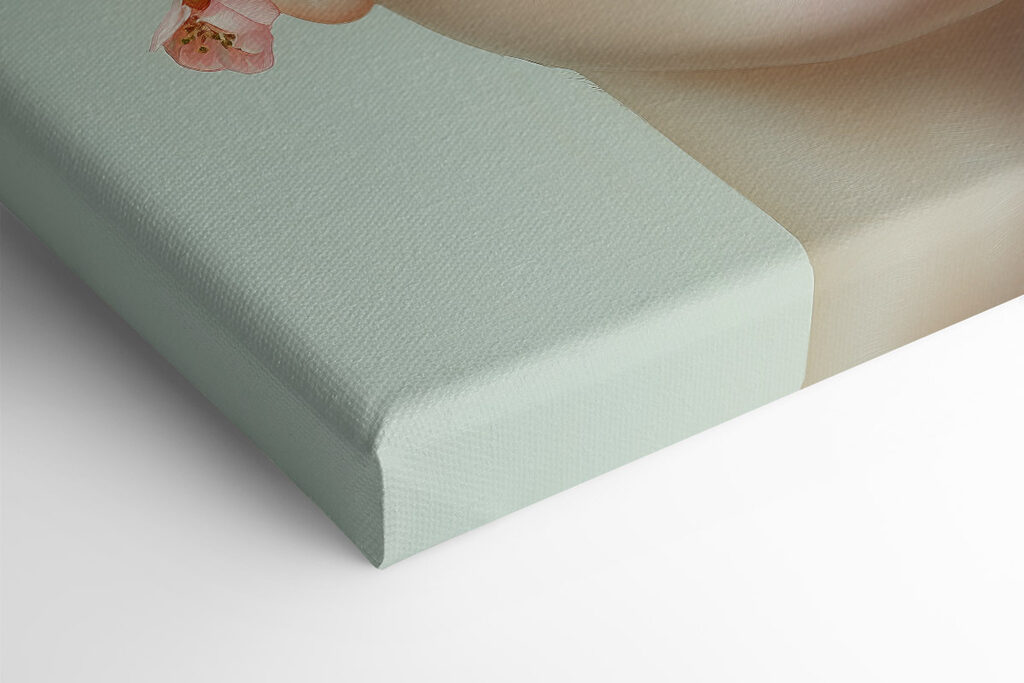 Woman with flowers on her face Woman with flowers on her face