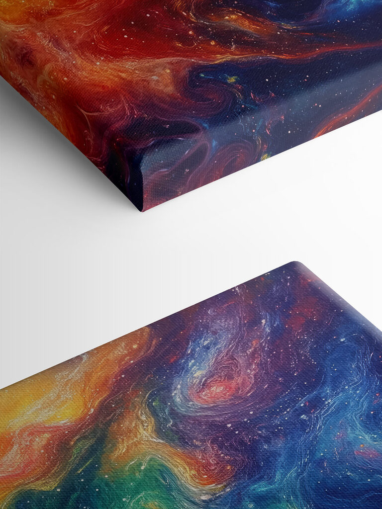 Colorful swirls of light