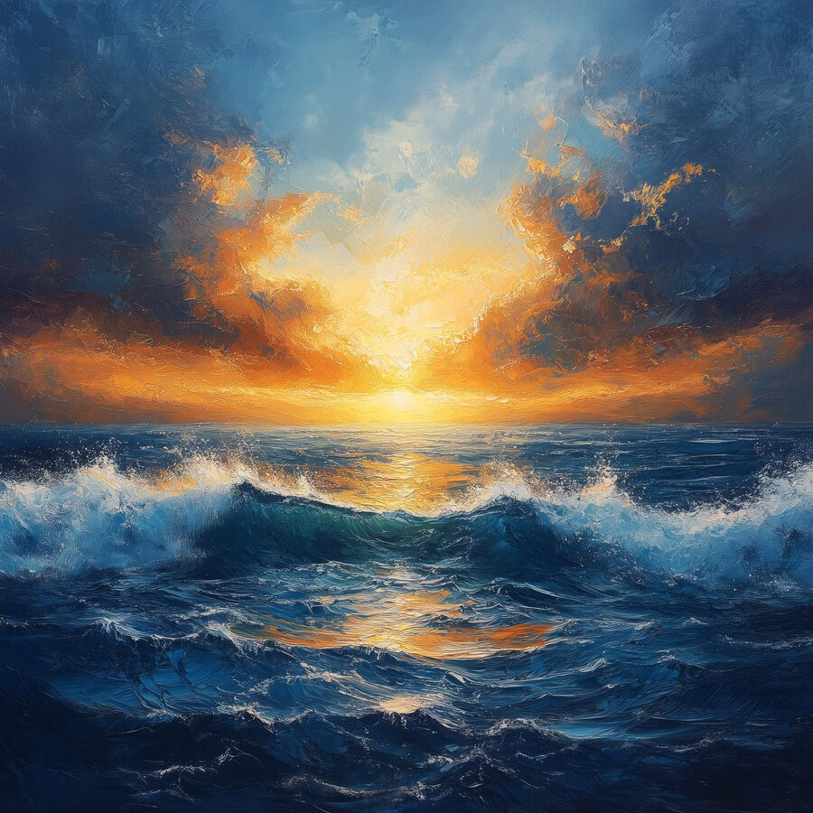 Obraz Západ slnka nad oceánom - Image 7