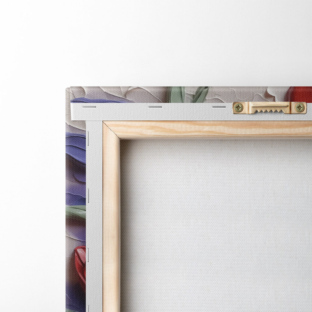 Painting of red flowers Painting of red flowers