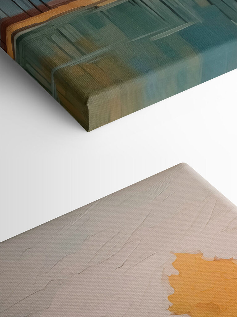 Painting of trees by water