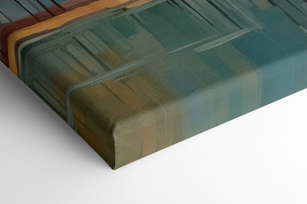 Painting of trees by water