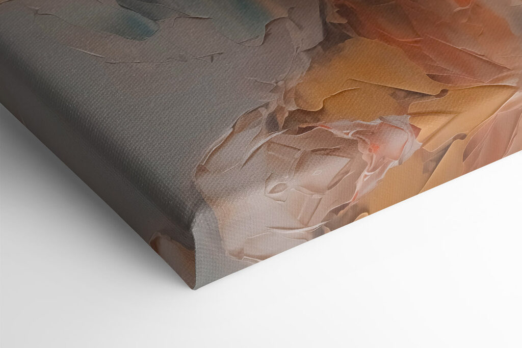 Woman's face covered in torn paper