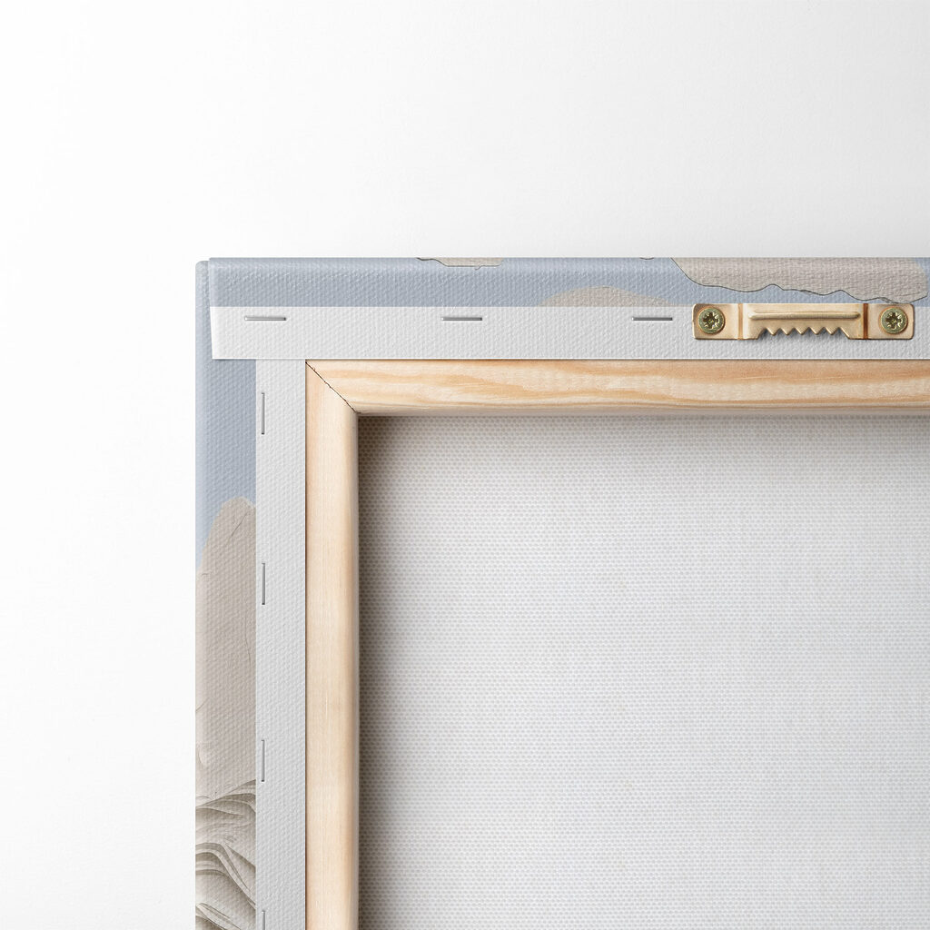 Paper cut out of a mountain