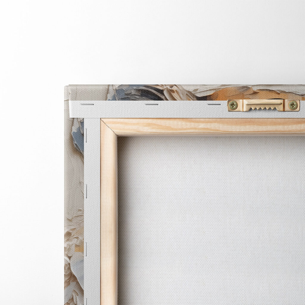 Tiger painted on a white surface