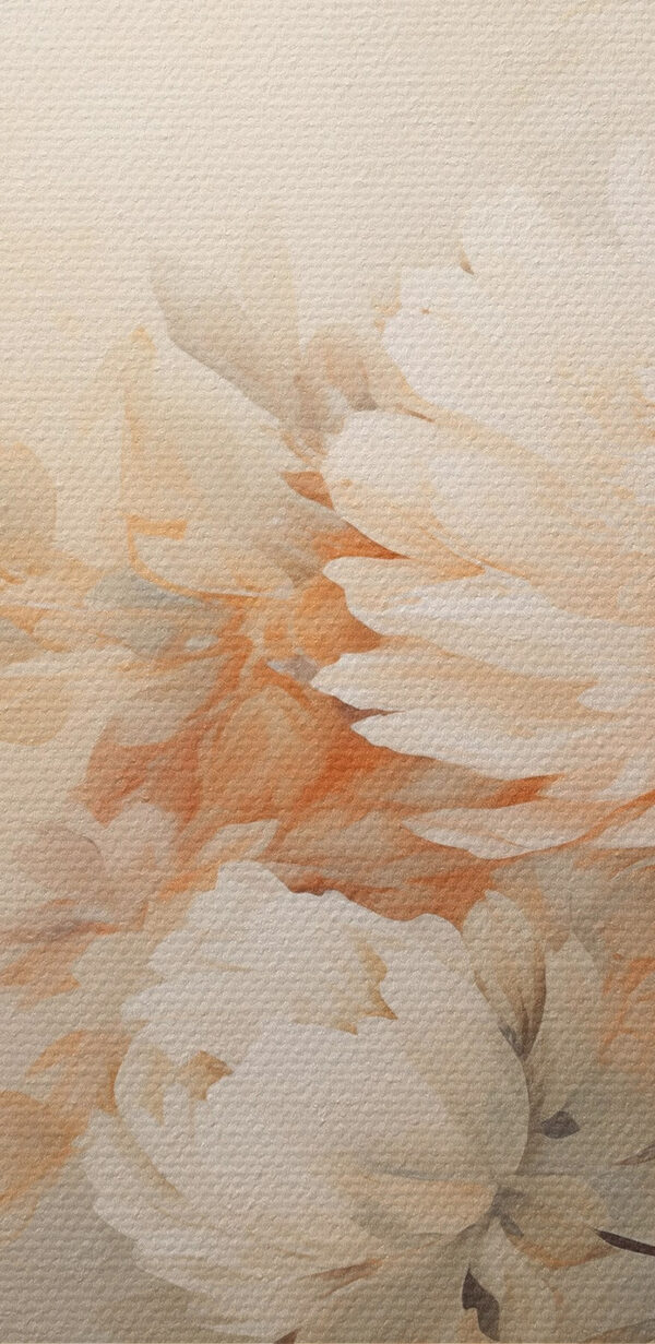 Painting of flowers on a wall Painting of flowers on a wall