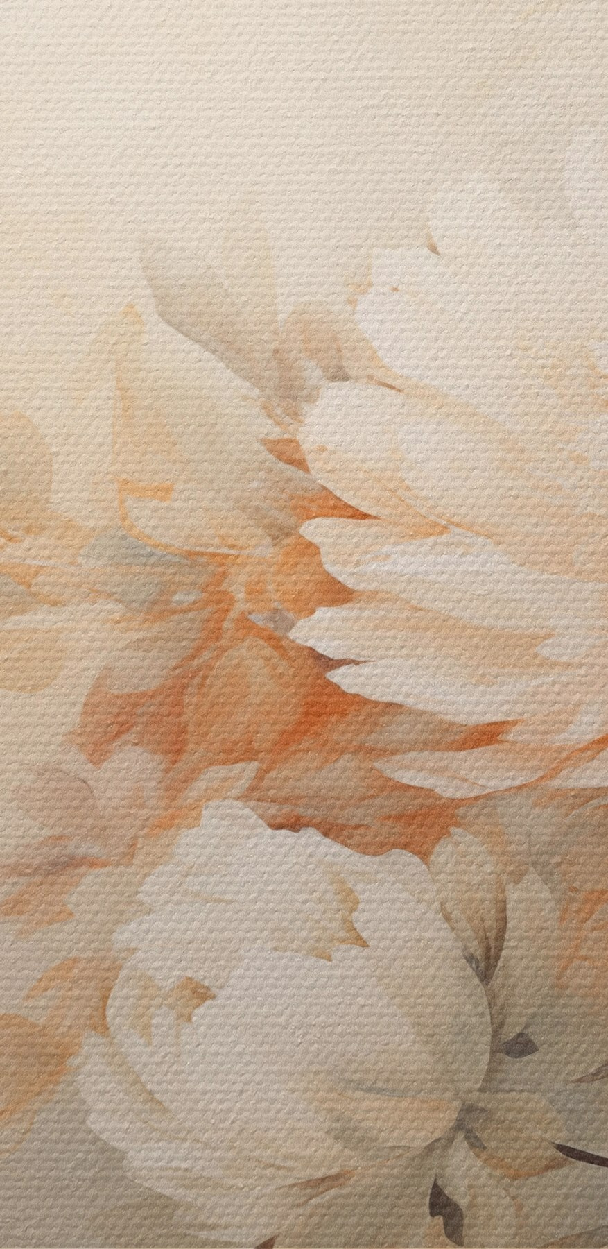 Painting of flowers on a wall Painting of flowers on a wall