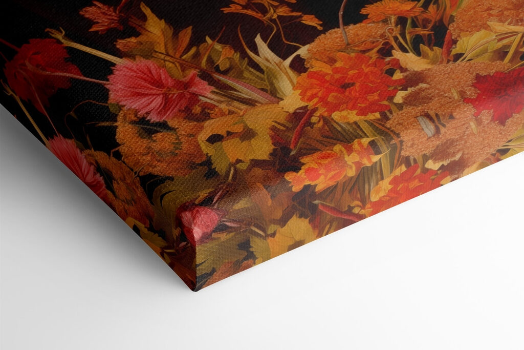 Still life with fruit and flowers