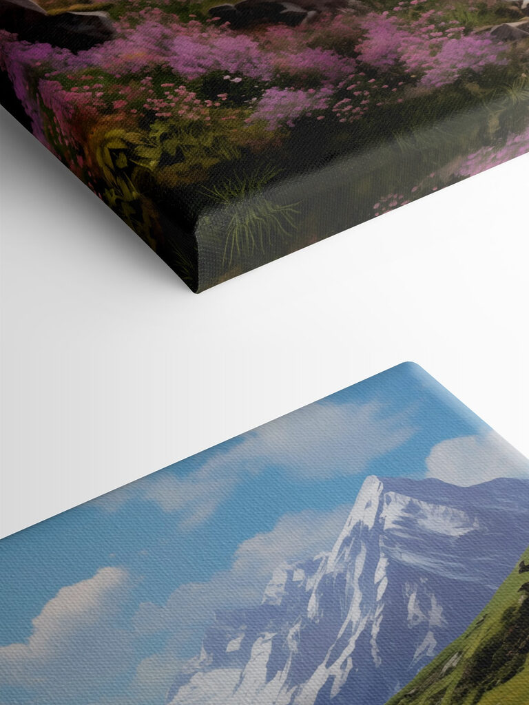 River running through a valley with snow covered mountains River running through a valley with snow covered mountains