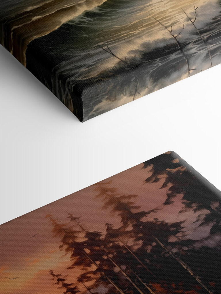 Sunset over a rocky beach Sunset over a rocky beach