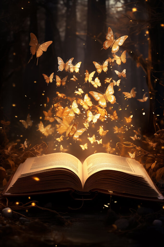 Book with butterflies flying out of it Book with butterflies flying out of it