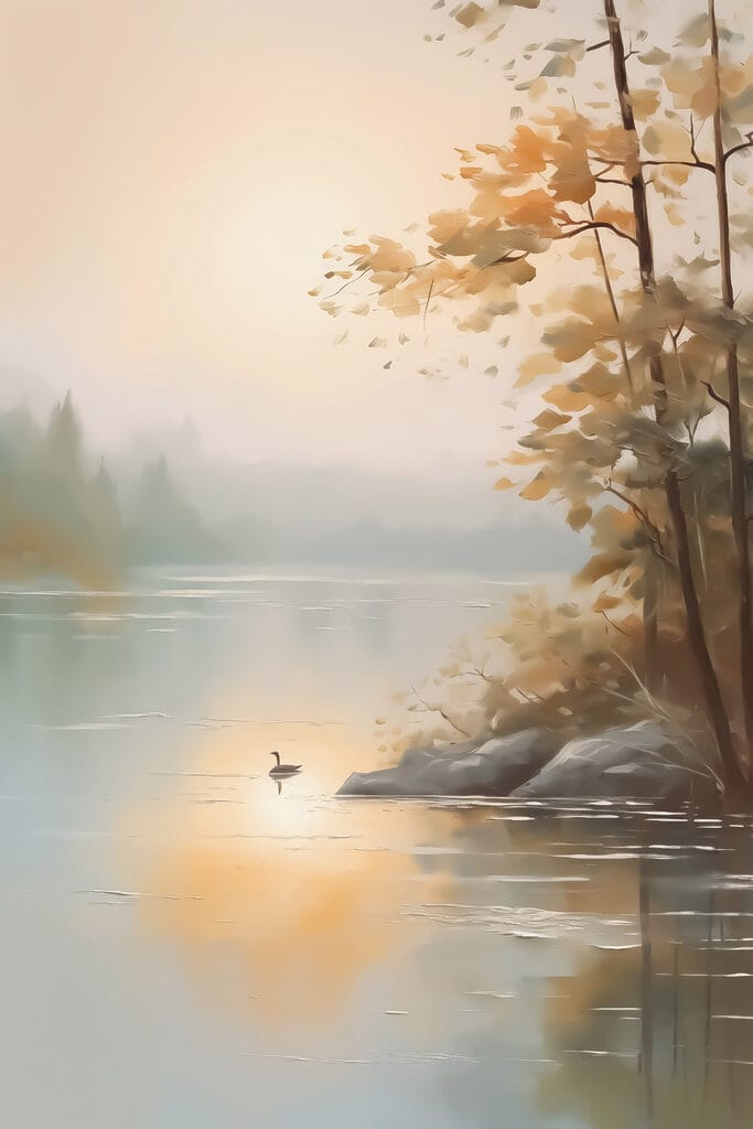 Duck on a lake Duck on a lake