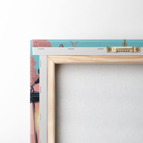 Hodinová veža so stĺpom lampy a stromami Hodinová veža so stĺpom lampy a stromami