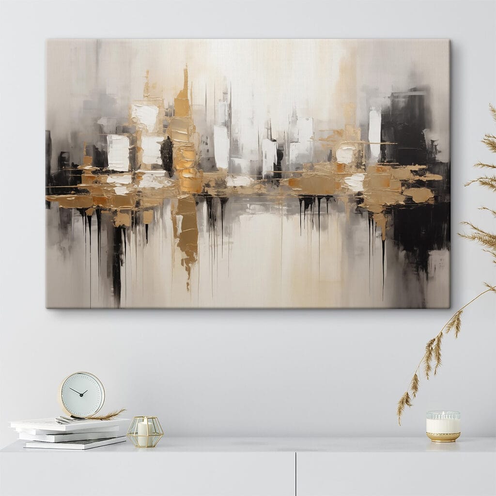 Painting of a city Painting of a city