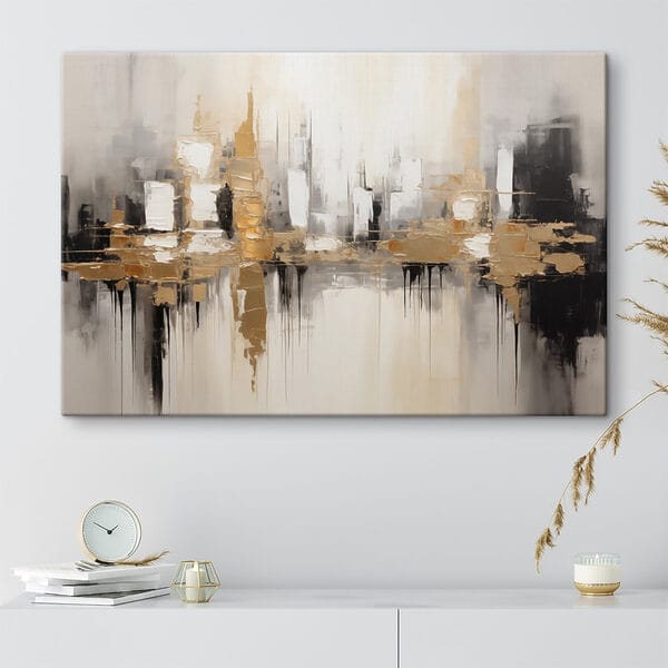 Painting of a city Painting of a city