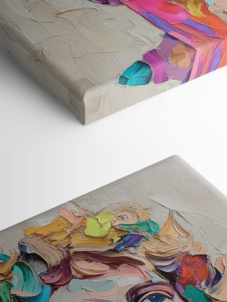 Painting of a man's head Painting of a man's head