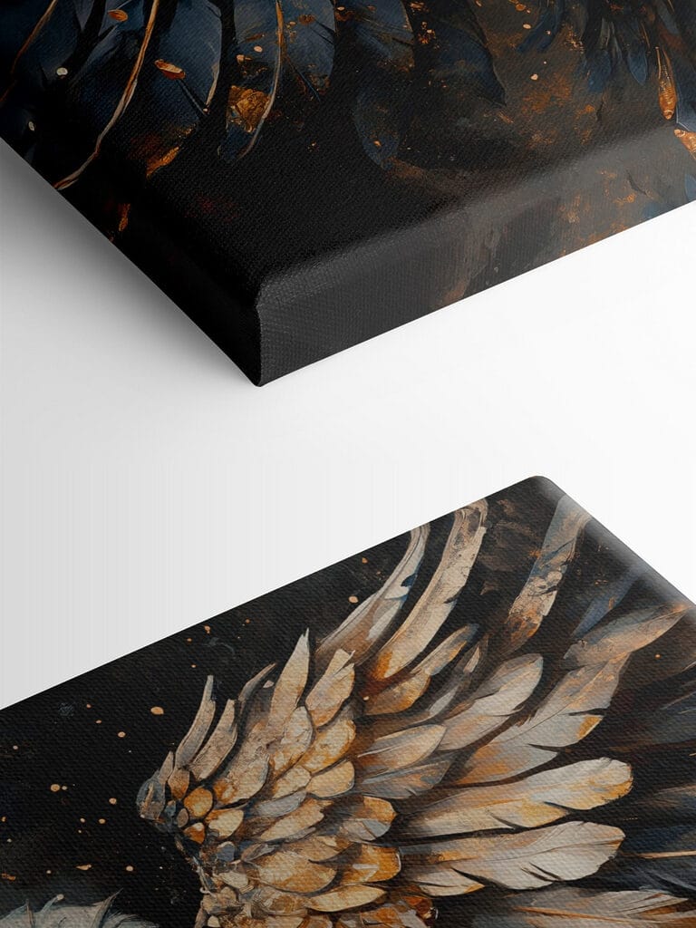 Majestic wings in dark elegance