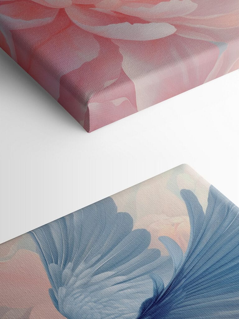 Bird flying next to a flower