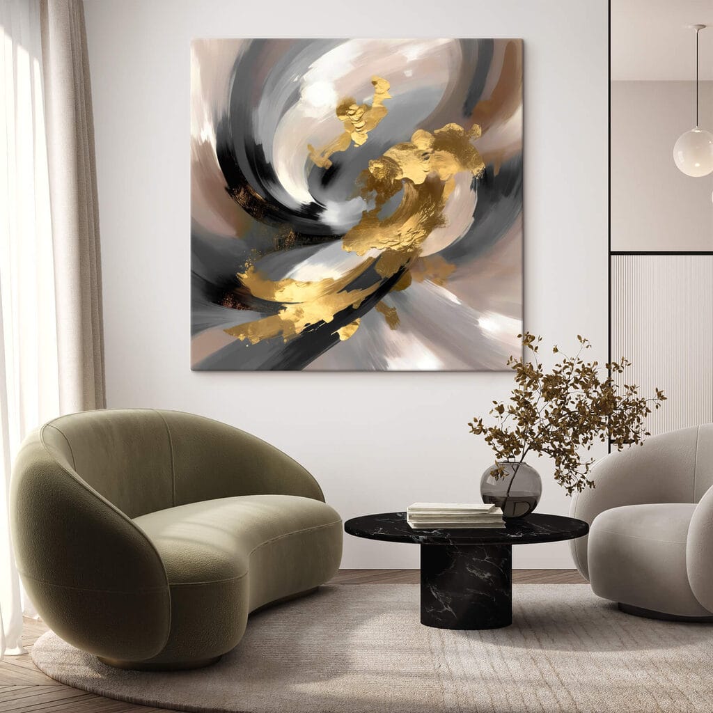 Dynamic swirls of color and texture