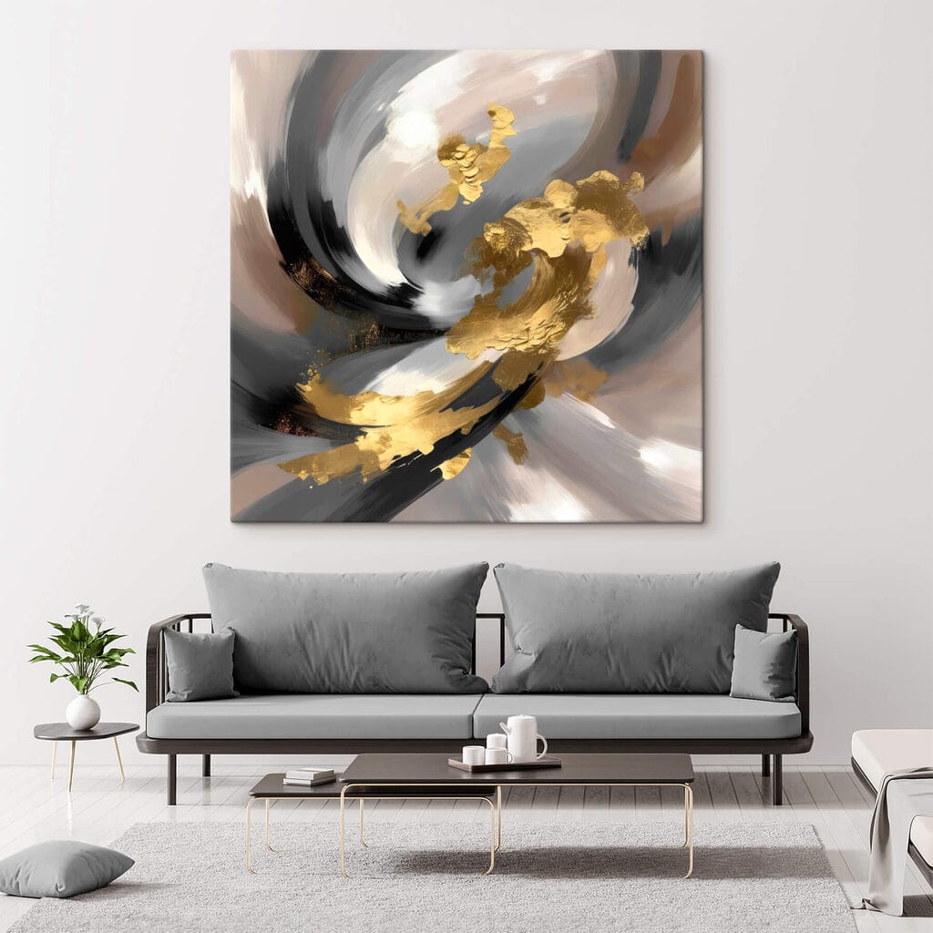 Dynamic swirls of color and texture