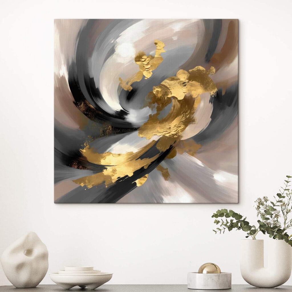 Dynamic swirls of color and texture