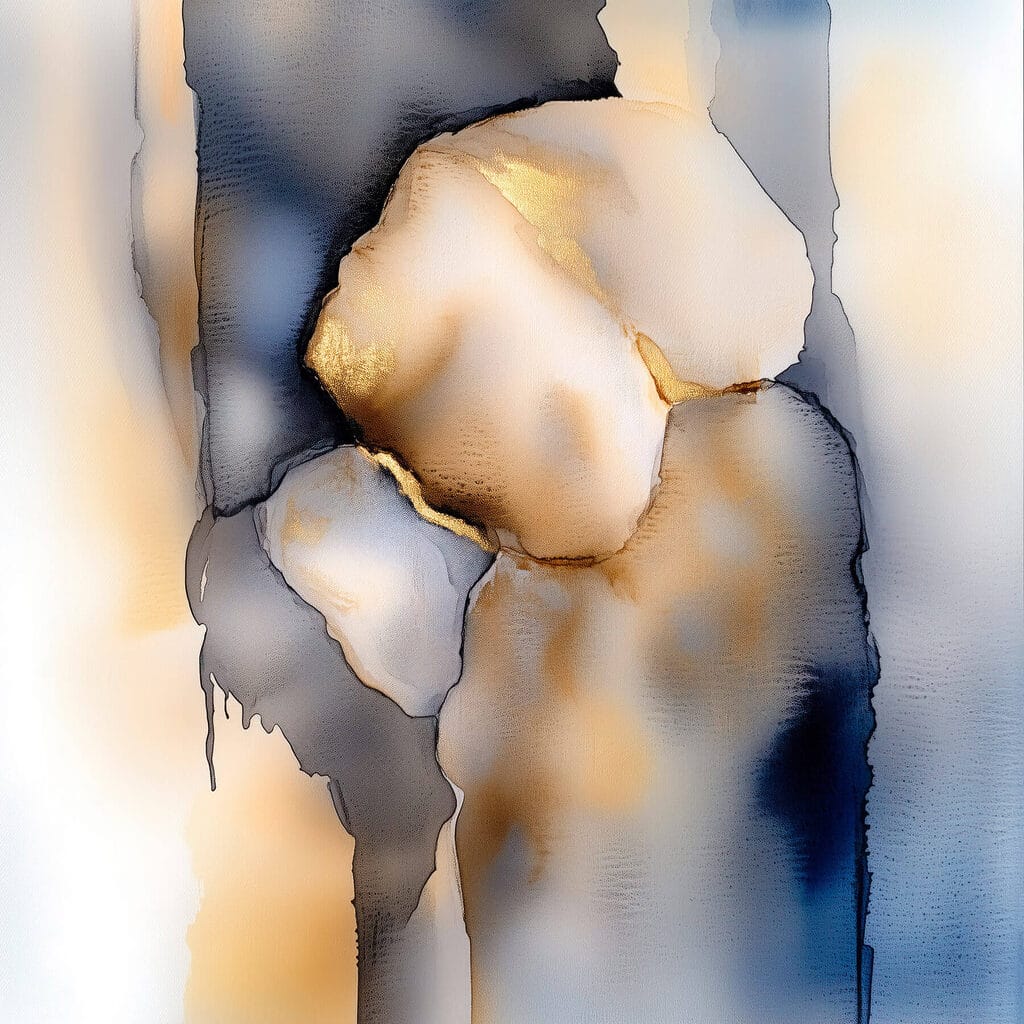 Painting of a person's face