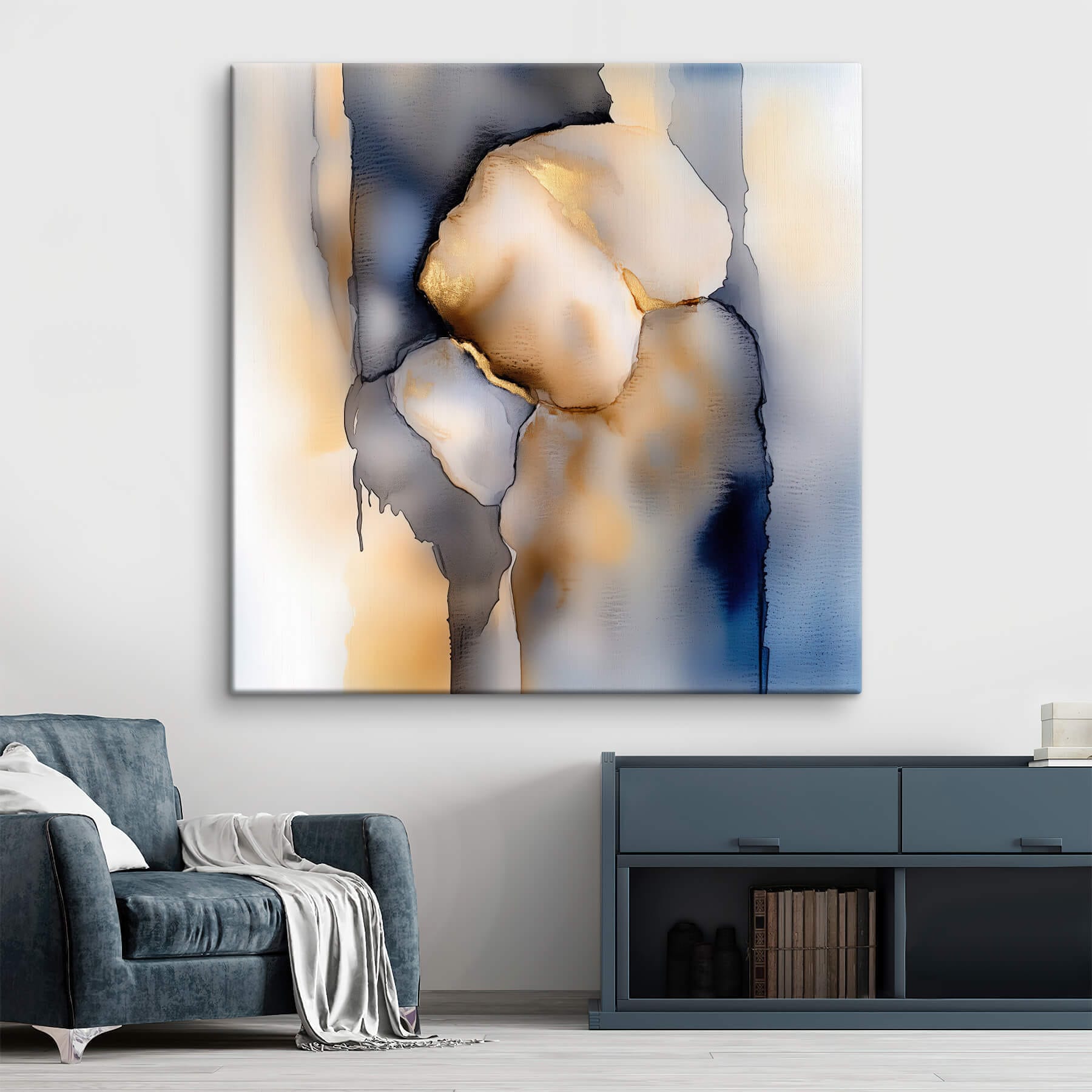 Painting of a person's face