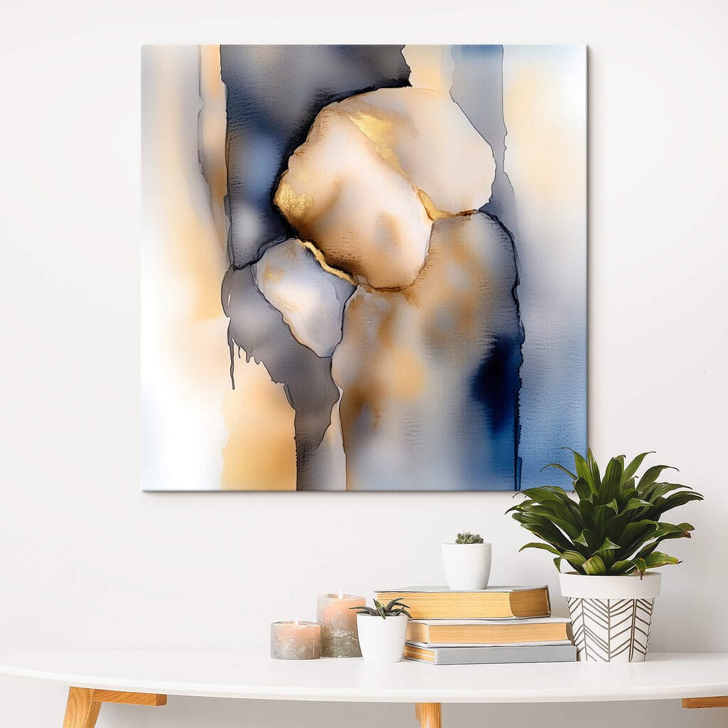 Painting of a person's face