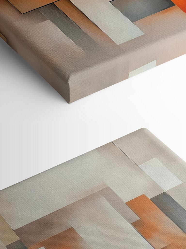 Colorful art piece of squares Colorful art piece of squares