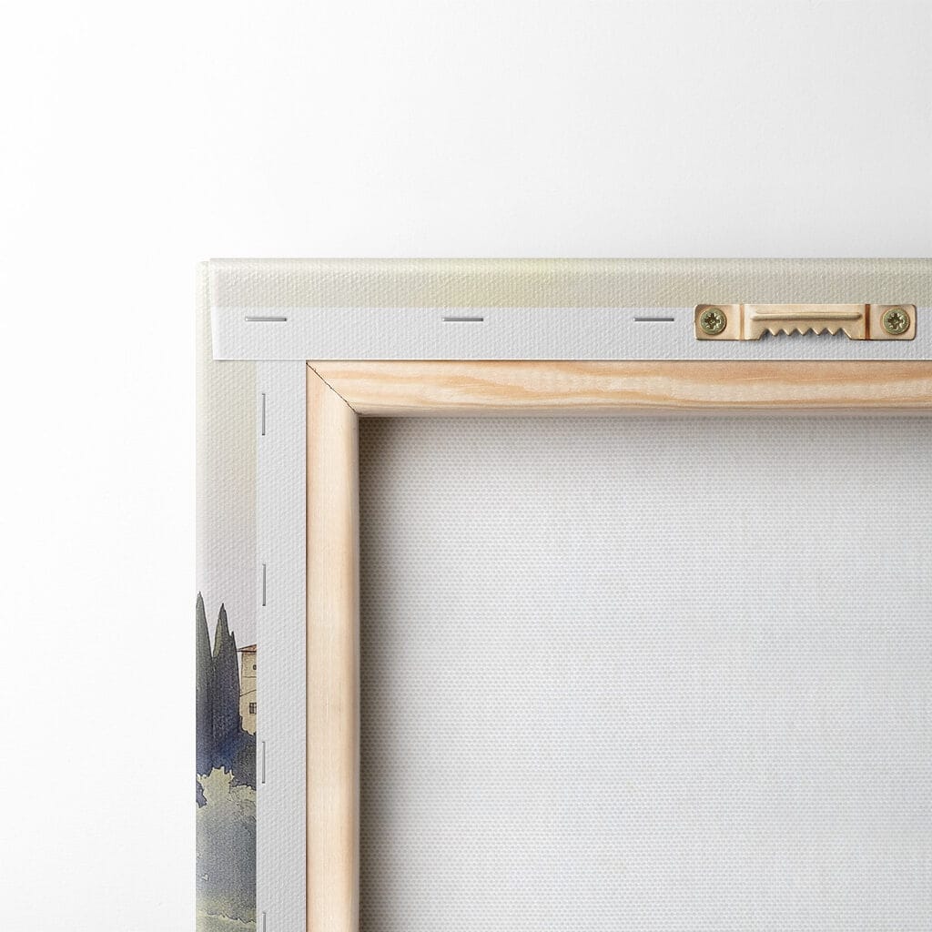 Watercolor painting of wine glasses and grapes