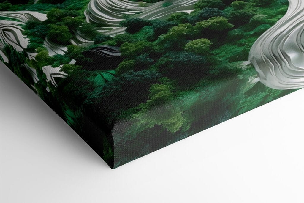 Landscape with trees and mountains Landscape with trees and mountains